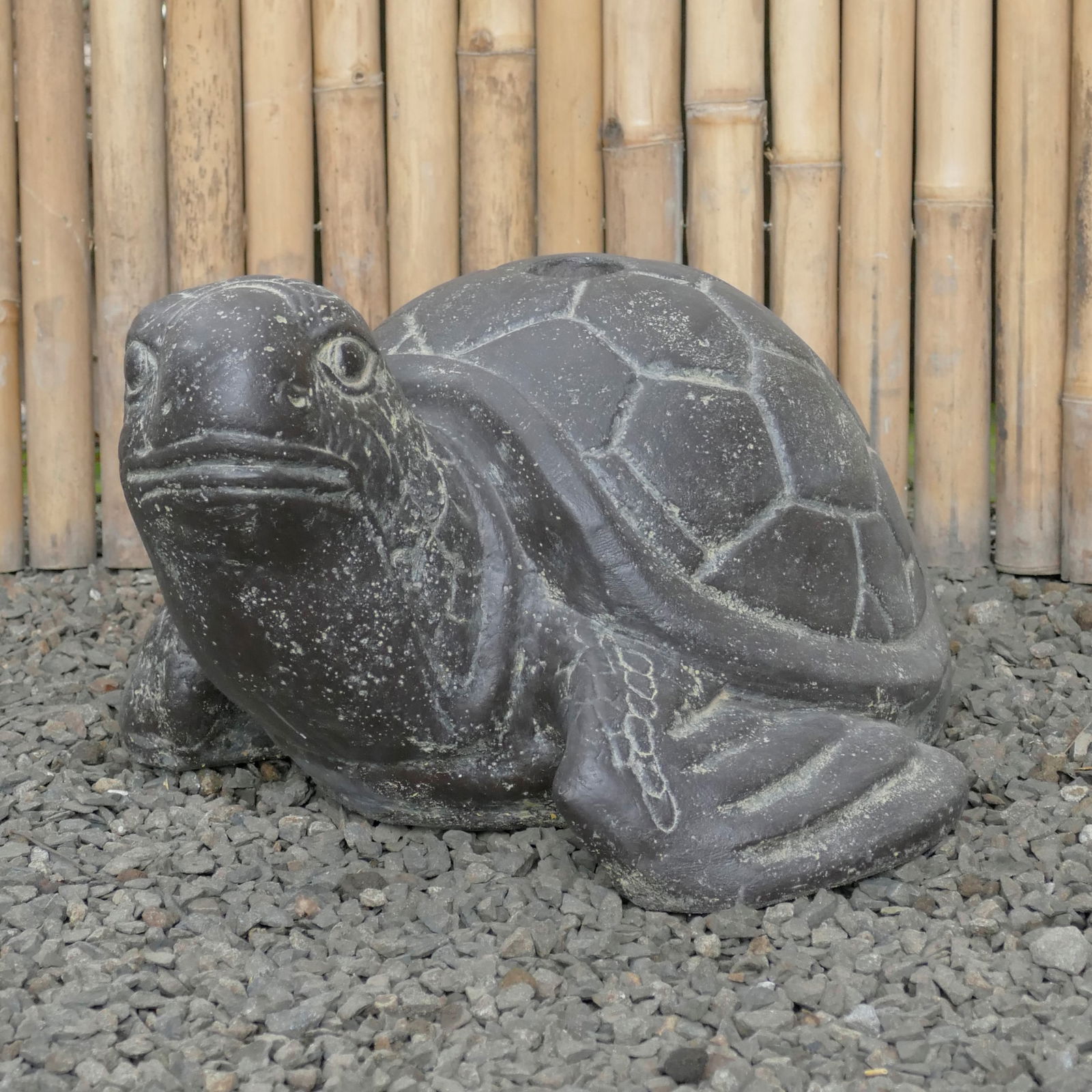 Gartenfigur 'Antik Schildkröte', Kunststein, 48 x 52 x 30 cm