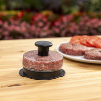 Weber Hamburgerpresse, schwarz, Edelstahl