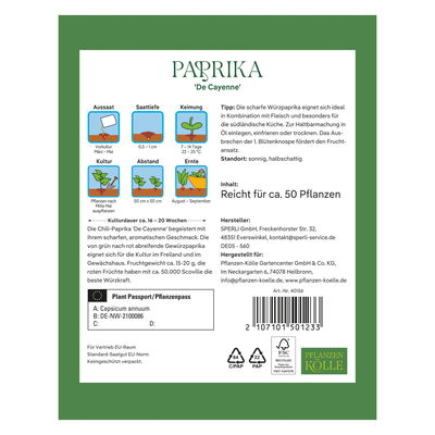 Kölles Beste Gemüsesamen, Paprika 