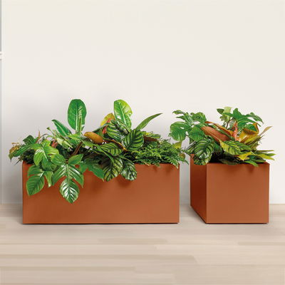 Euro 3 Plast Pflanzkasten 'Kebe', fuego, ca. 99,5 x 39,5 x H 39,5 cm