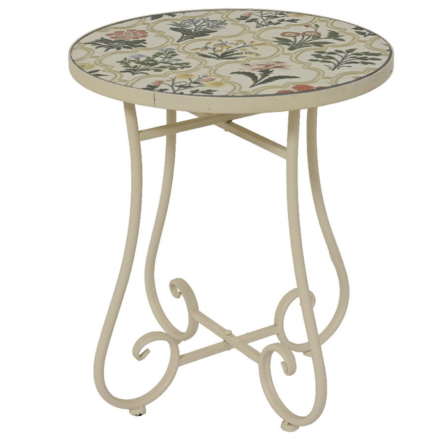 Mosaik-Beistelltisch 'Coimbra', ca. Ø 39 x H 46 cm