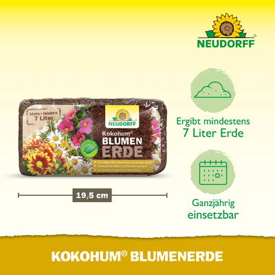Neudorff Kokohum Blumenerde 1 Brikett, 630 g