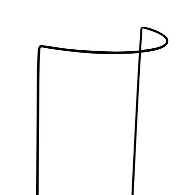 Topfpflanzen Stütze, 2er-Set, grün, H25 x B13 cm