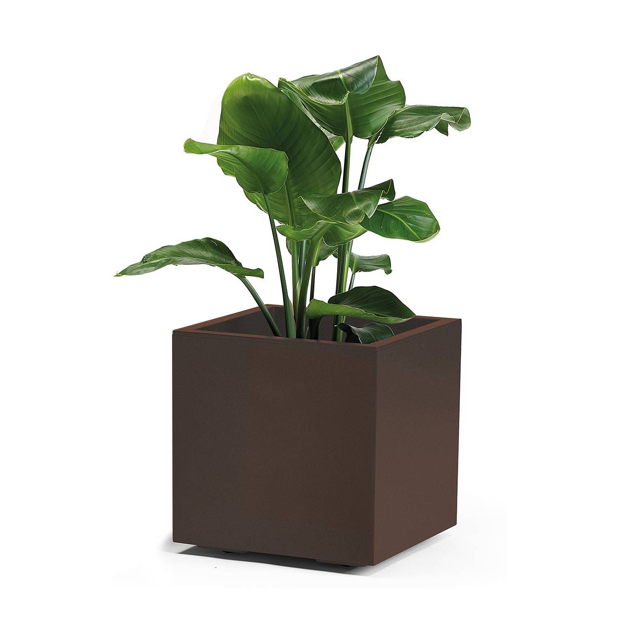 Euro 3 Plast Pflanztopf 'Kebe', rost, ca. 40 x 40 x H40 cm