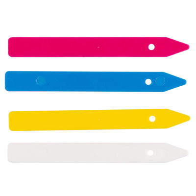 Stecketiketten von Kölle, bunt, ca. 12,5 cm lang, 100 Stück