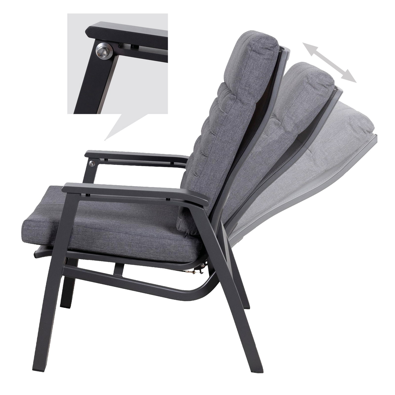 Gartenlounge-Set 'Paris' inkl. Auflagen, 5-teilig Gartenlounge-Set 'Paris' inkl. Auflagen, 5-teilig