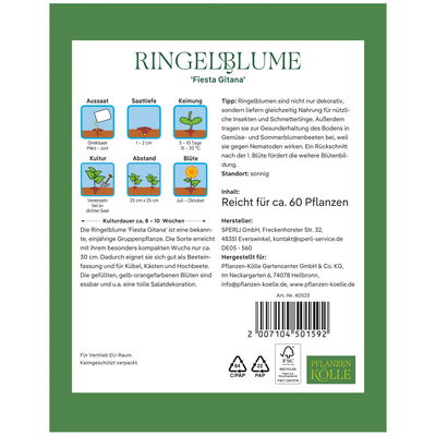 Kölles Beste Blumensamen, Ringelblume 'Fiesta Gitana'