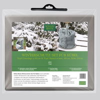 Kölles Beste Winterschutz-Set, Topfmantel & Topfunterlage, grau