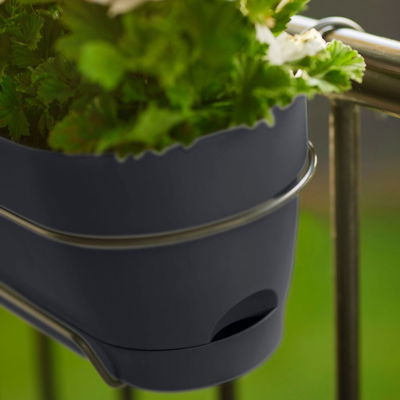 Elho Pflanzgefäß 'Vibia Campana 50', anthrazit, ca. 49 x 18 x H 17 cm Elho Pflanzgefäß 'Vibia Campana 50', anthrazit, ca. 49 x 18 x H 17 cm