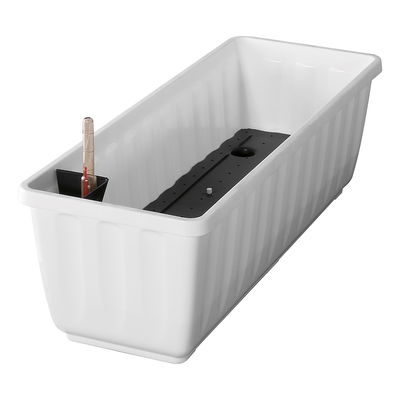 Geli Blumenkasten 'Aqua Flor', weiß, ca. 60 x 22 x H 18,5 cm