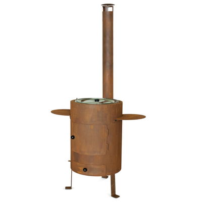 Fondue, Outdoor-Ofen 77 inkl. Pfanne mit Deckel, rost, 180 x 85 x 62 cm Fondue, Outdoor-Ofen 77 inkl. Pfanne mit Deckel, rost, 180 x 85 x 62 cm