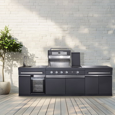 Buschbeck Outdoorküche 'Kingrange', schwarz