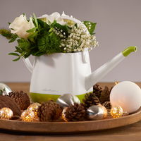 Lechuza 'Yula' Gießkanne, weiß/pistaziengrün seidenmatt, 1,7 Liter