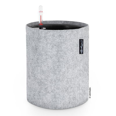 Lechuza 'Trendcover 23 Filz', light grey, ca. Ø 23 x H 26,5 cm