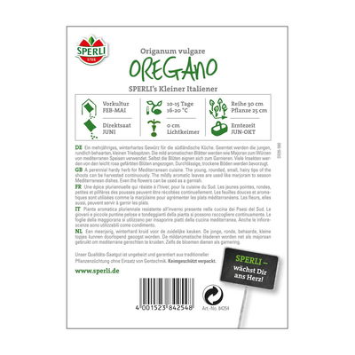 Sperli's Oregano, Kleiner Italiener, Origanum vulgare Sperli's Oregano, Kleiner Italiener, Origanum vulgare