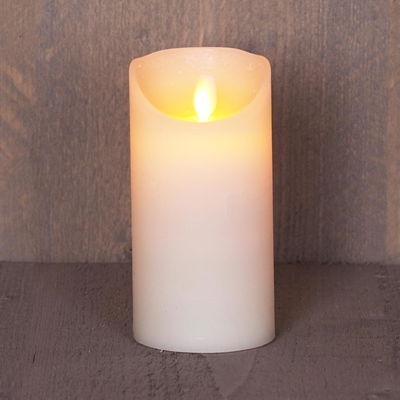 LED Echtwachskerze 'Magic Flame', creme, Ø 7,5 x H 15 cm LED Echtwachskerze 'Magic Flame', creme, Ø 7,5 x H 15 cm