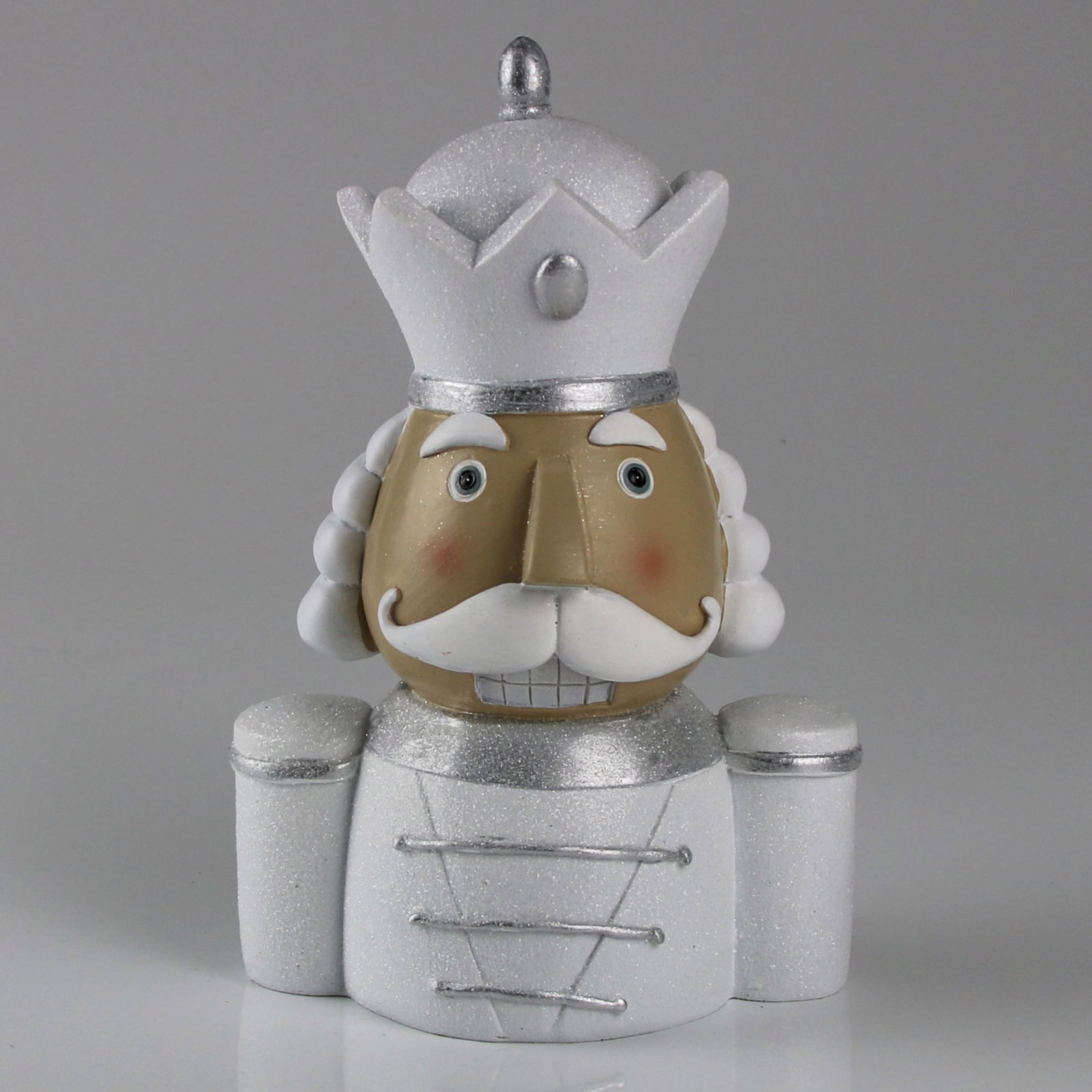 Nussknacker Büste, weiß, Höhe ca. 23 cm