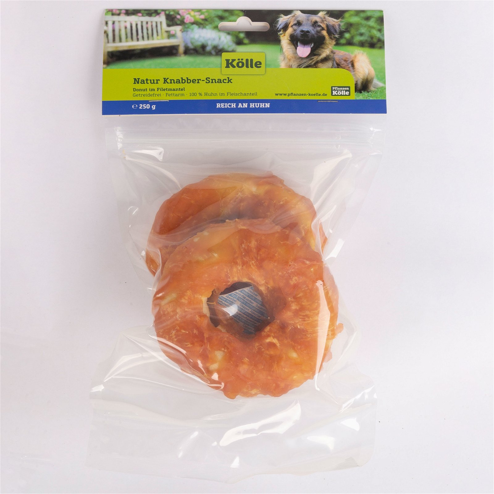 Natur Knabber-Snack für Hunde, Doppel-Donut, 2er-Set, 250 g