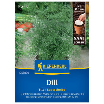 Saatscheibe, Topf-Dill 'Ella' Saatscheibe, Topf-Dill 'Ella'