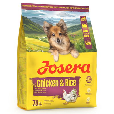 Josera Hundefutter Mini Senior mit Huhn & Reis, 900g Josera Hundefutter Mini Senior mit Huhn & Reis, 900g