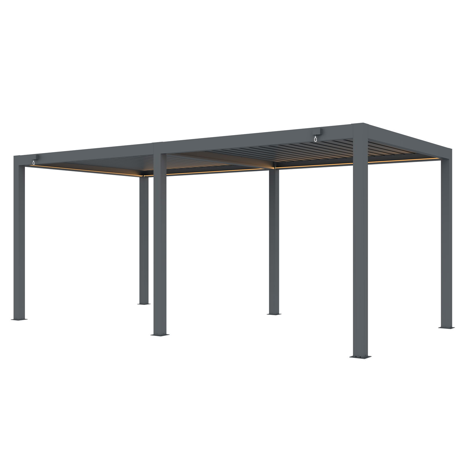 Seitenteil für Pergola, anthrazit, ca. 300 x 250 cm