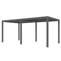 Seitenteil für Pergola, anthrazit, ca. 300 x 250 cm