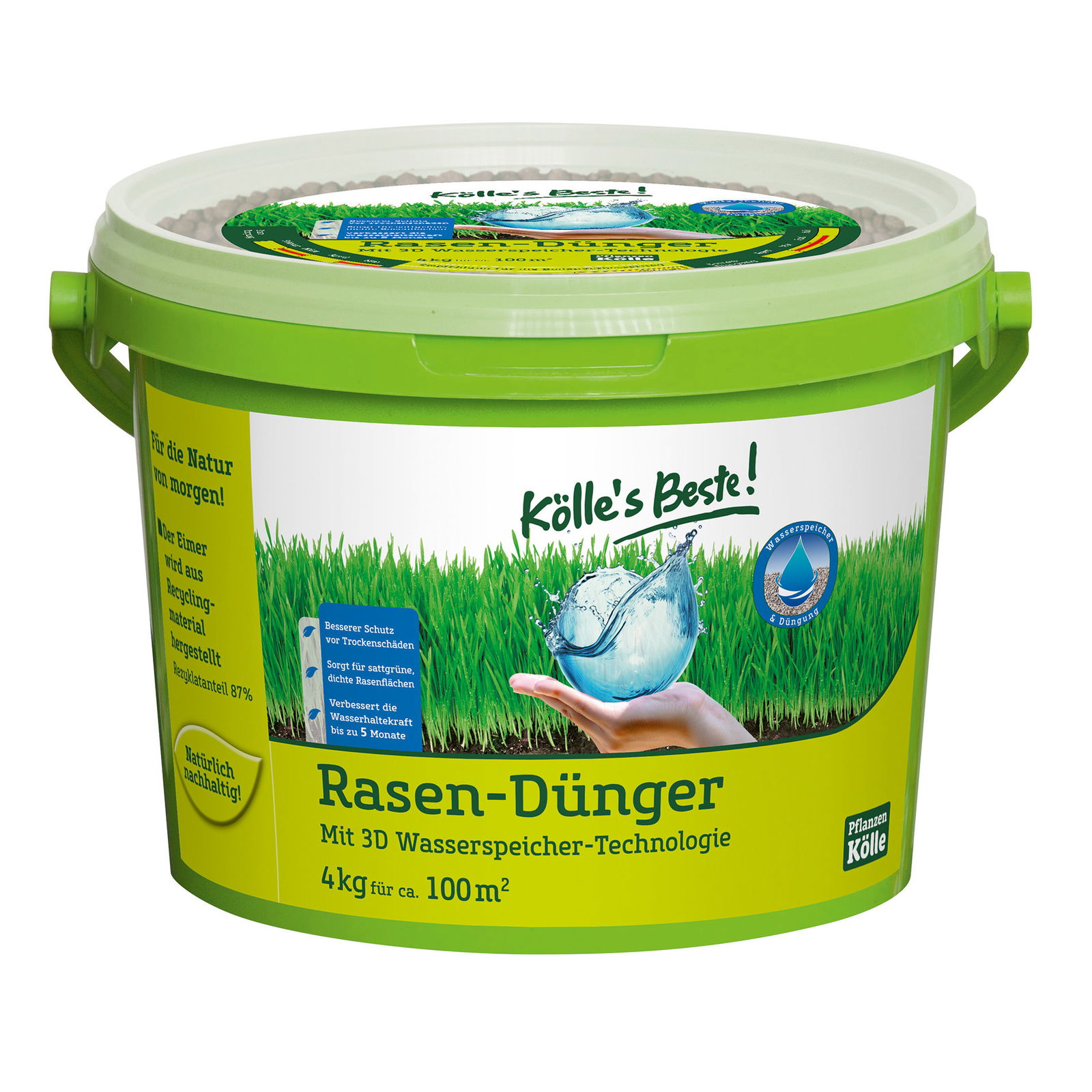 Rasendünger mit 3D Wasserspeicher, 4 kg