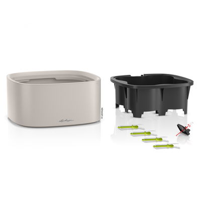 Lechuza 'Pila Color', sandbraun, ca. 35 x 35 x H 16,5 cm