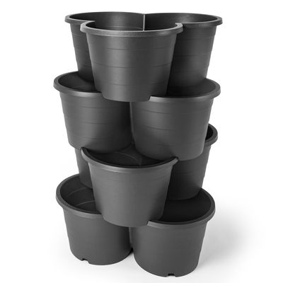 Kölle Kartoffelturm, 4 Töpfe, anthrazit, ca. 42 x 40 x H 21 cm Kölle Kartoffelturm, 4 Töpfe, anthrazit, ca. 42 x 40 x H 21 cm
