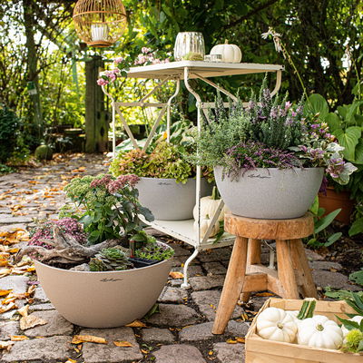 Lechuza 'Cubeto Stone 40', sandbeige, ca. Ø 40 x H 18,3 cm Lechuza 'Cubeto Stone 40', sandbeige, ca. Ø 40 x H 18,3 cm