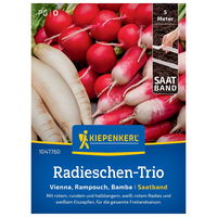 Kiepenkerl Saatband-Trio Radieschen 'Vienna', 'Bamba' & 'Rampouch'