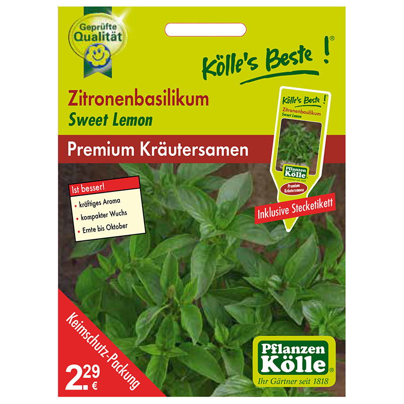 Kölle's Beste Kräutersamen Zitronenbasilikum Sweet Lemon