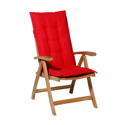 Niederlehnerauflage 'Panama', rot, ca. 105 x 50 cm Niederlehnerauflage 'Panama', rot, ca. 105 x 50 cm