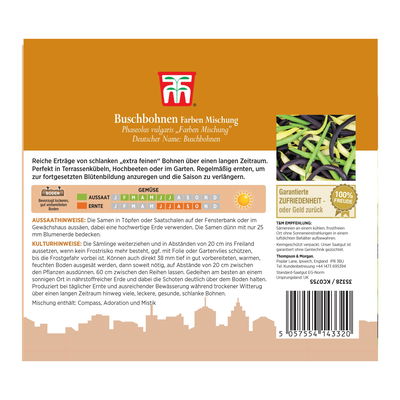 Gemüsesamen Buschbohnen Farbenmischung