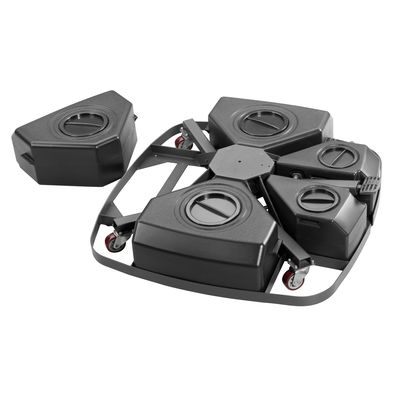 Schirmständer für Ampelschirme, fahrbar, mit Wasser befüllbar, schwarz