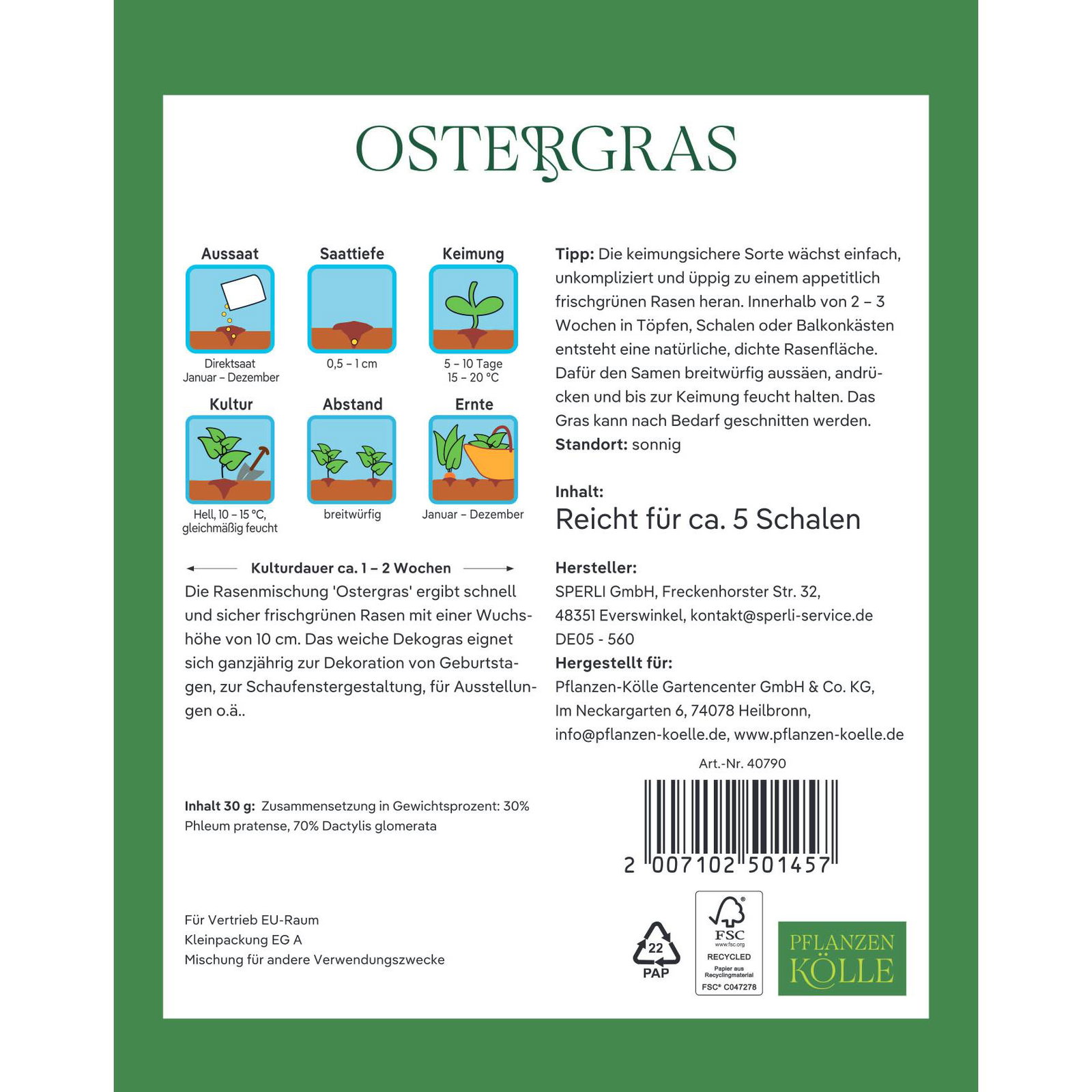 Kölles Beste Saatgut, Ostergras