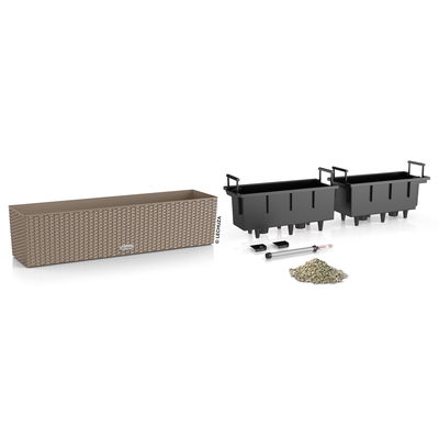 Lechuza 'Balconera Cottage 80', sandbraun, ca. 79 x 19 x H 19 cm