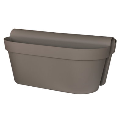 Euro 3 Plast Balkon-Hängekasten 'Be Up Duo', taupe, ca. 50 x 33 x H 23 cm Euro 3 Plast Balkon-Hängekasten 'Be Up Duo', taupe, ca. 50 x 33 x H 23 cm