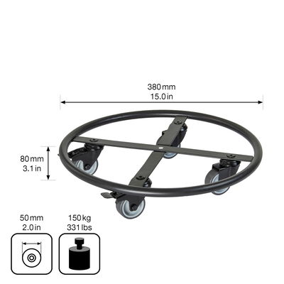 Wagner Multi-Roller 'GH7012', schwarz, ca. Ø 38 cm Wagner Multi-Roller 'GH7012', schwarz, ca. Ø 38 cm