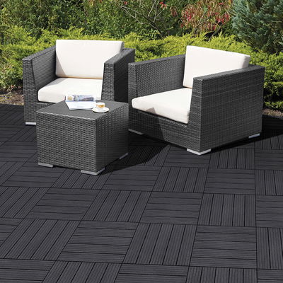 6er-Set Trittplatten 'Cosmopolitan', graphit, 30 x 30 x H 1,5 cm 6er-Set Trittplatten 'Cosmopolitan', graphit, 30 x 30 x H 1,5 cm