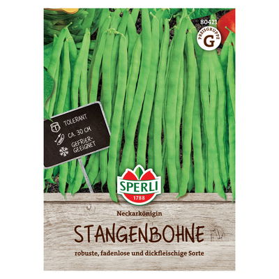 Saatgut Stangenbohne 'Neckarkönigin' Saatgut Stangenbohne 'Neckarkönigin'