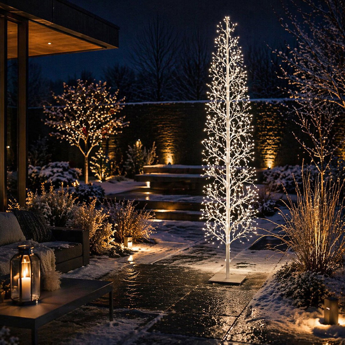 LED Baum, 1224 LEDs, weiß, Höhe ca. 210 cm LED Baum, 1224 LEDs, weiß, Höhe ca. 210 cm
