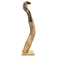 Weinregal 'Baum', natur, recyceltes Teakholz