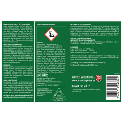 Lizetan Plus Schädlingsfrei, Protect Garden, 50 ml Lizetan Plus Schädlingsfrei, Protect Garden, 50 ml