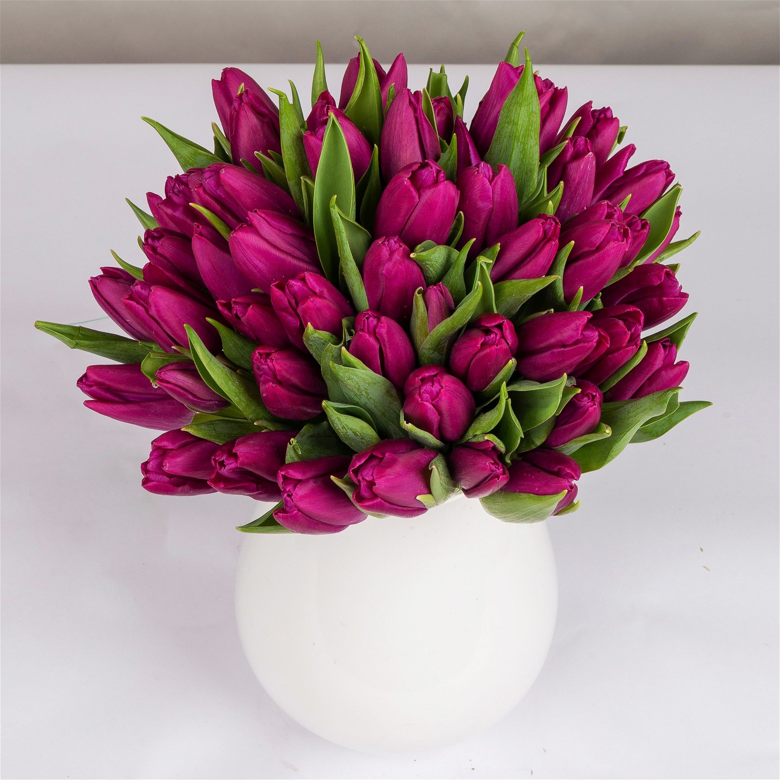 Blumenbund mit Tulpen, 50er-Bund, lila, inkl. gratis Grußkarte