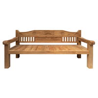 Old Teak Bank Madura, ca. 220 cm lang, Teakholz, recycelt und zertifiziert