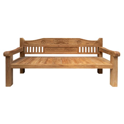 Old Teak Bank Madura, ca. 220 cm lang, Teakholz, recycelt und zertifiziert