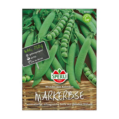 Gemüsesamen, Markerbse 'Wunder von Kelvedon'