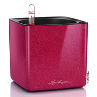 Lechuza® 'Cube Glossy Kiss 14', cherry pie highgloss glitter, 14 x 14 x 13,5 cm