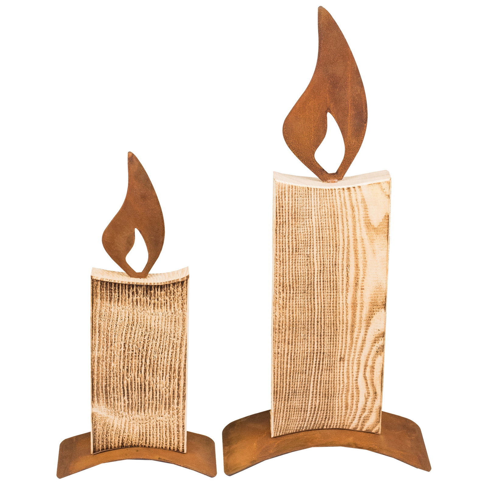 Deko-Kerze 'Konrad 380', aus Holz & Metall, Höhe ca. 38 cm Deko-Kerze 'Konrad 380', aus Holz & Metall, Höhe ca. 38 cm